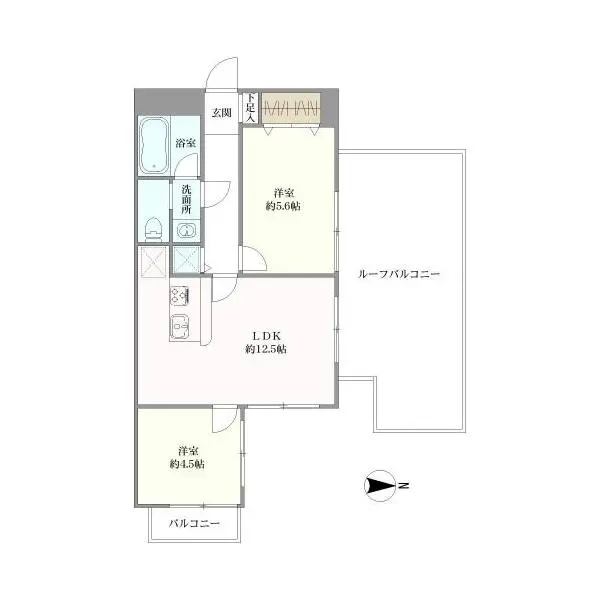 弦巻オリンピックマンション 間取図