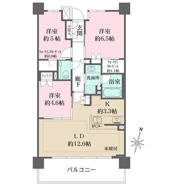 ザ・パークハウス保谷レジデンス 間取図