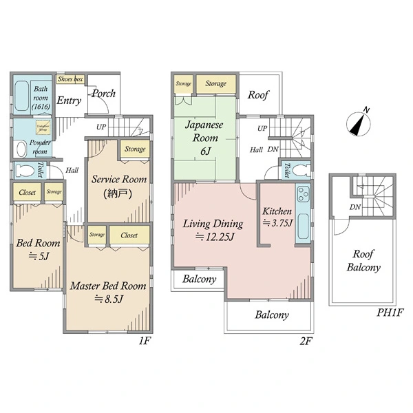 横浜市南区三春台 間取図