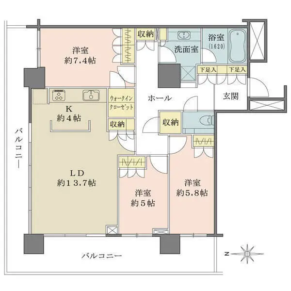 ザ・リバープレイスウエストタワー 間取図