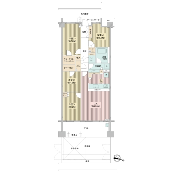 ブリリアアーブリオ戸塚 間取図