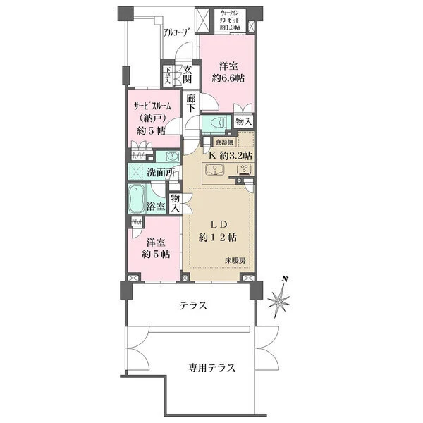 ザ・パークハウス上鷺宮 間取図