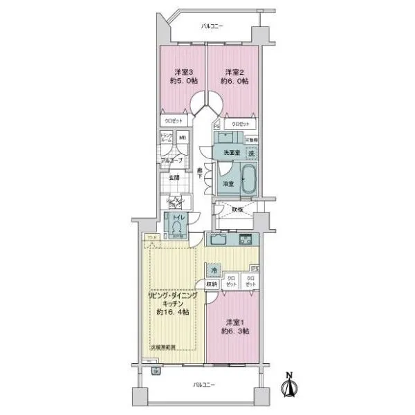 アールヴェール河原町二条 間取図