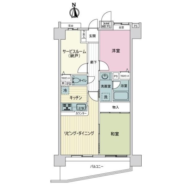 ライオンズシティ西日暮里 間取図