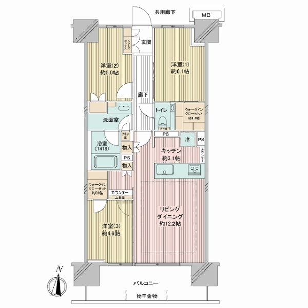 猿江恩賜公園レジデンス 間取図