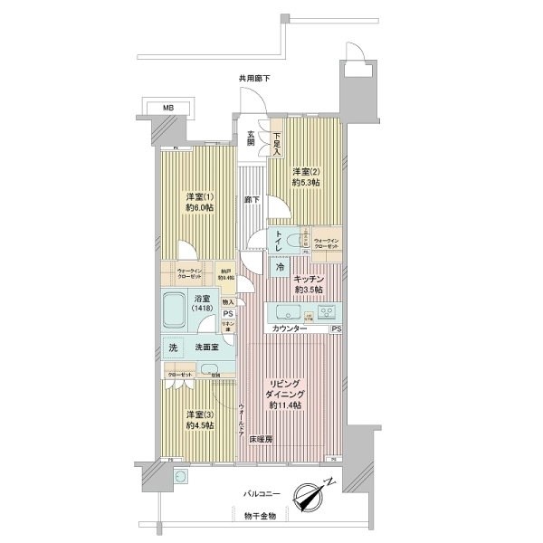プレミスト王子神谷 間取図