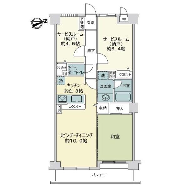 レーベンハイム常盤台プラザ 間取図