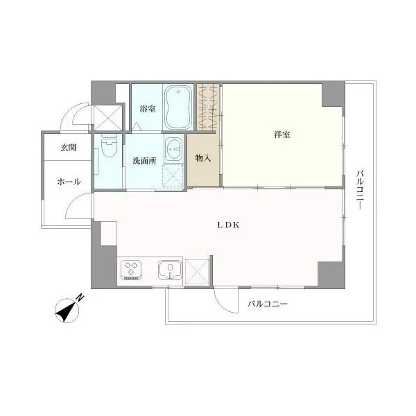 マートルコート中目黒 間取図