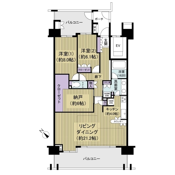 セレナヴィータ新浦安Ａ 間取図