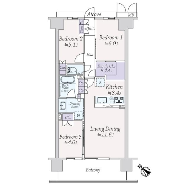 ジオ西宮今津 間取図
