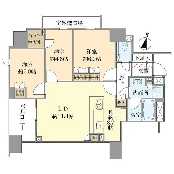 プラウド本郷一丁目 間取図