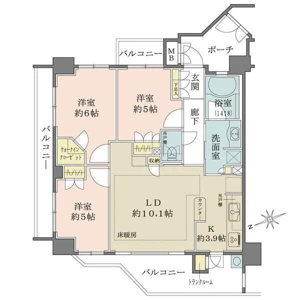 D’クラディア上板橋 間取図