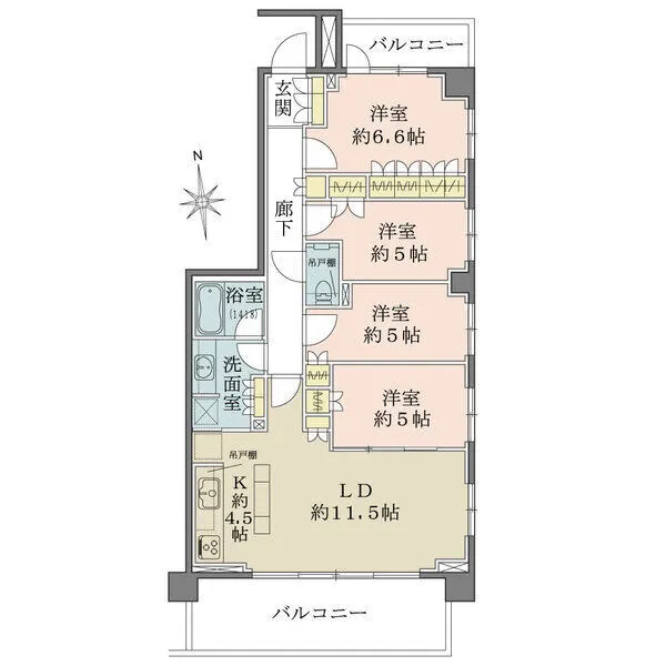 パークハウス平和台 間取図