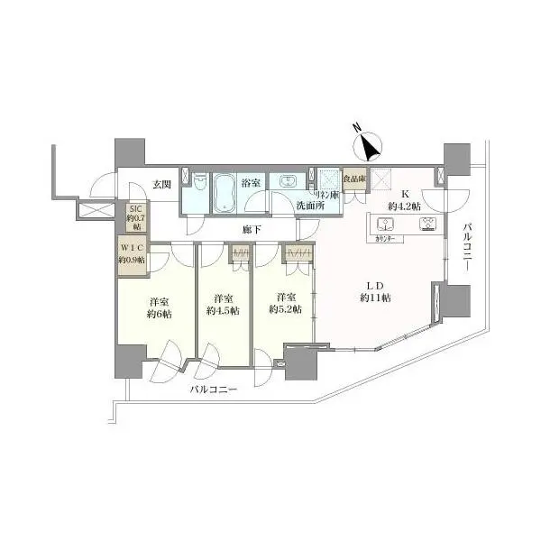 リビオつつじヶ丘 間取図