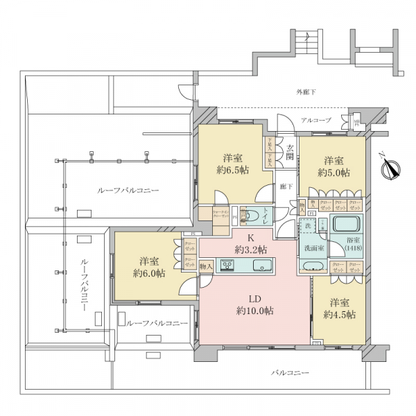 クリオ南行徳パークフロント 間取図