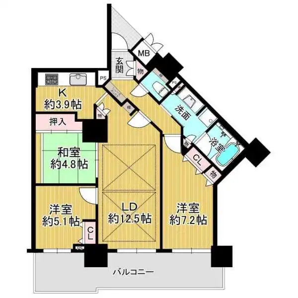 ローレルスクエア高槻Ａ棟 間取図