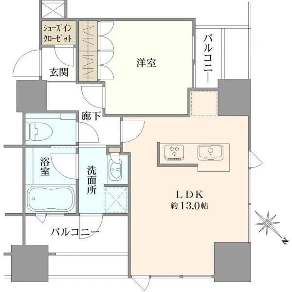 中野ツインマークタワー 間取図