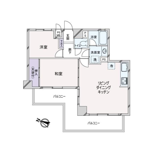 ライオンズマンション大宮南 間取図