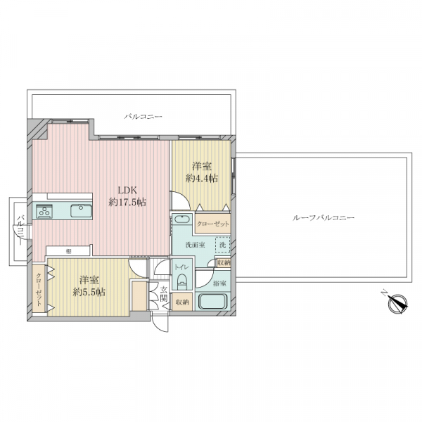 メゾンドール上新庄ベルプリモ 間取図