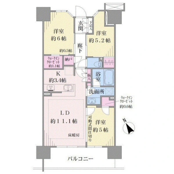ザ・ガーデンズ大田多摩川 間取図