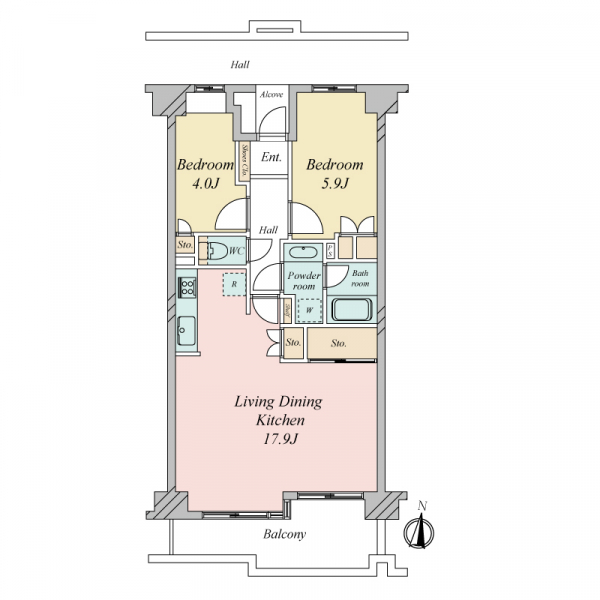 アーバンハイツ巣鴨Ｂ 間取図