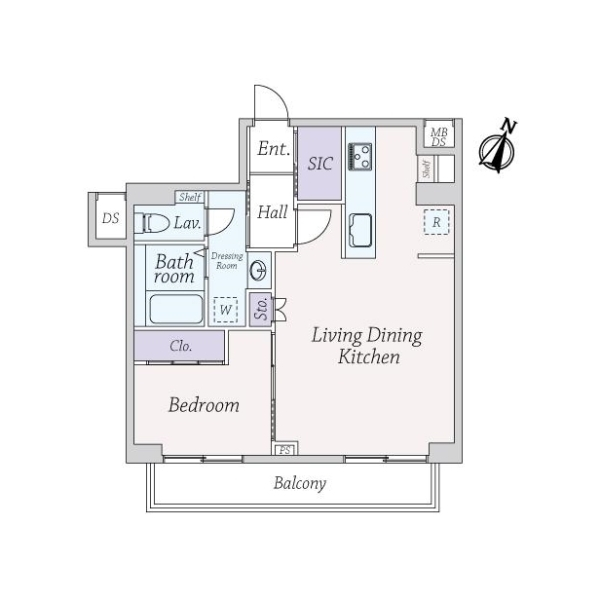 自由が丘セントラルマンション 間取図