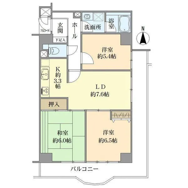 エクレール川口 間取図(平面図)