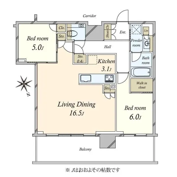 グランドシティタワー池袋 間取図