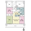 ライオンズマンションお花茶屋第５ 間取図