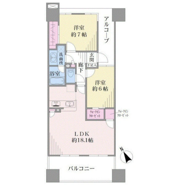 カワサキアイランドスイート 間取図