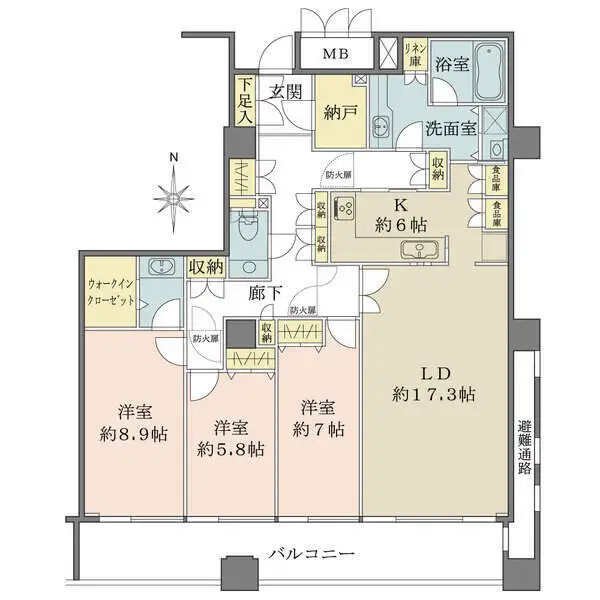 ＯＡＰレジデンスタワー西館 間取図