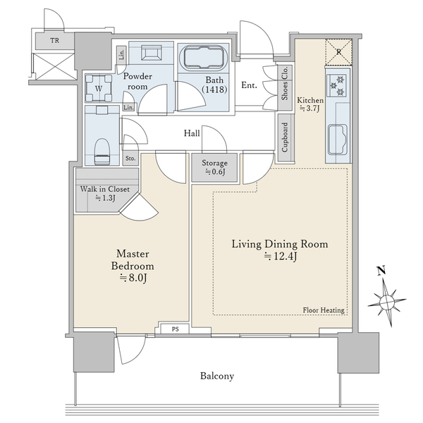 パークコート浜離宮ザ・タワー 間取図