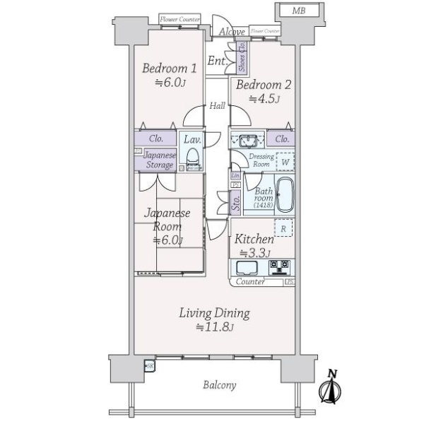 ハイホーム湘南平塚 間取図