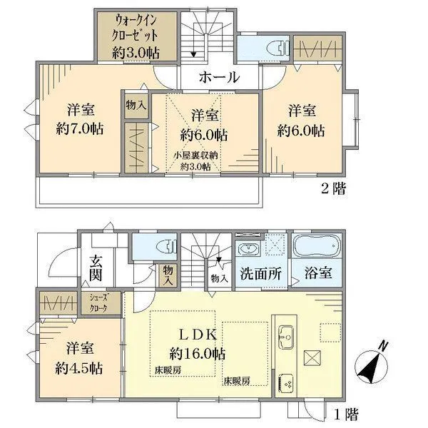 日野市大字川辺堀之内 間取図