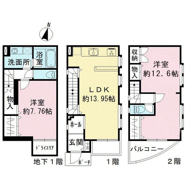 品川区旗の台６丁目 間取図