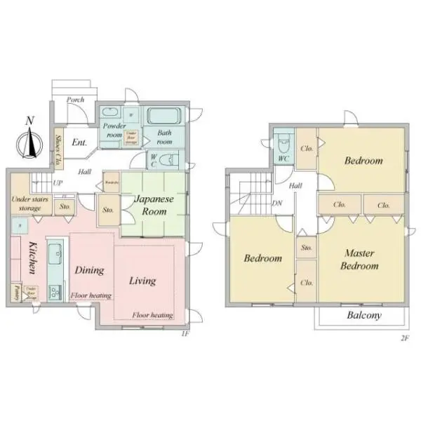 海老名市国分北1丁目 間取図