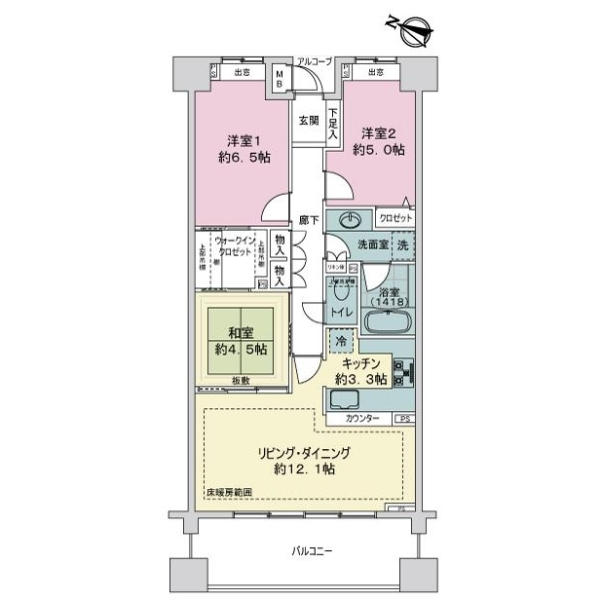 ライオンズステーションプラザ根岸ベイアーク 間取図