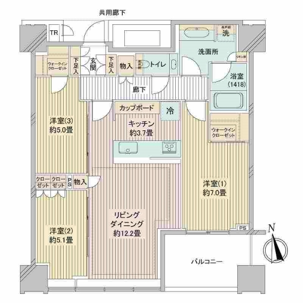 白金ザ・スカイ 間取図