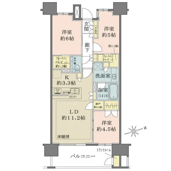 ザ・パークハウス上野プレイス 間取図