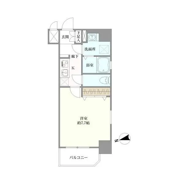 レオンコンフォート難波ミラージュ 間取図