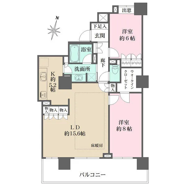 パークハウスさいたま新都心ＭＩＤ　ＴＯＷＥＲ 間取図