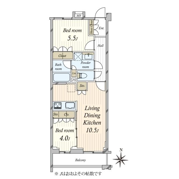 ブリシア方南町 間取図