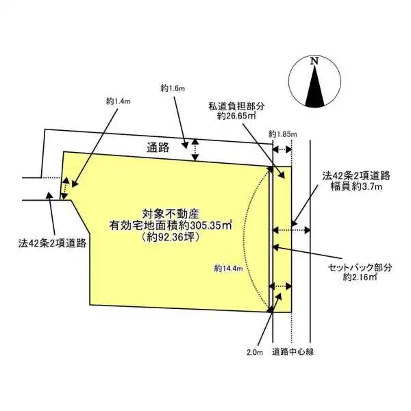 堺市北区南花田町 間取図