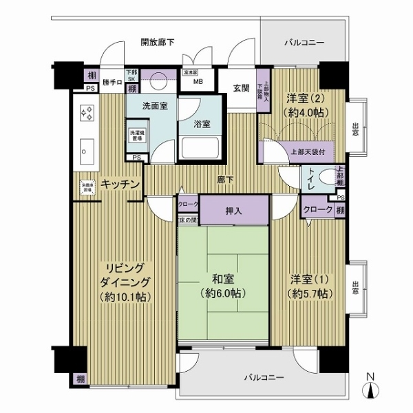 モア・ステージ綾瀬 間取図