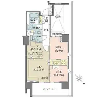 陽当り・眺望良好な角住戸。LDに床暖房搭載。ウォークインクローゼット等、全居室に収納がございます。