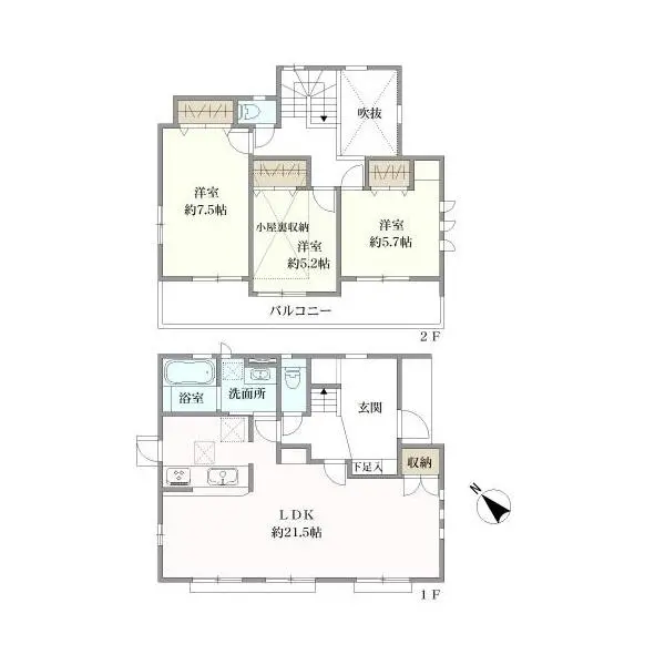 横浜市青葉区奈良町 間取図