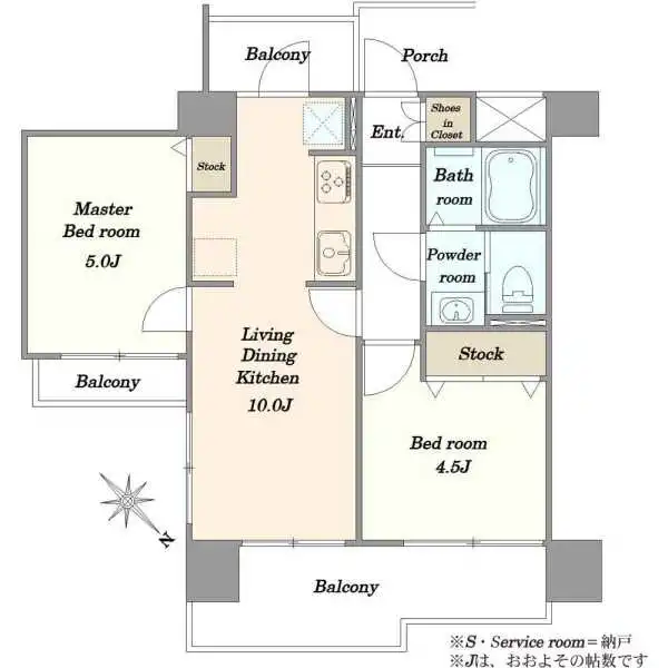 グローリア初穂御殿山 間取図