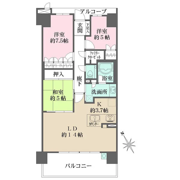 千里中央エアヒルズ 間取図