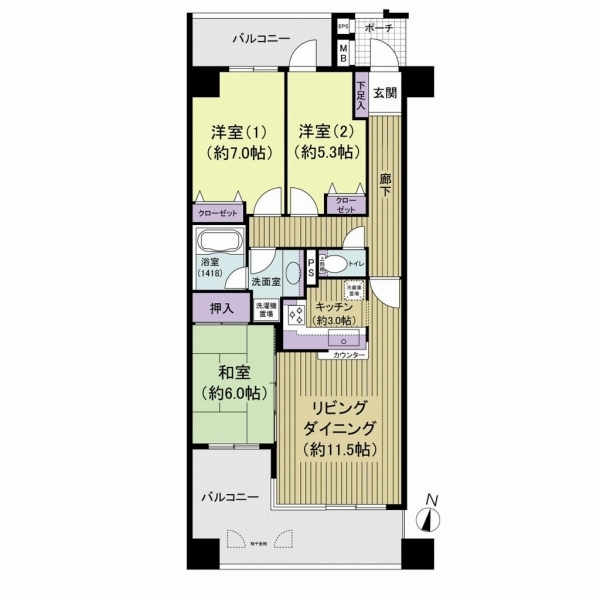 ヴェルデゾーナ新八柱 間取図