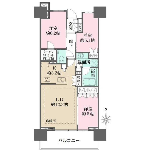 ザ・パークハウス川口本町 間取図